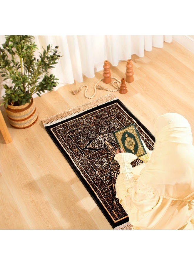 سجادتي سجادة صلاة باب الكعبة 8 مم فاخرة بخشوع عالٍ مع جلال صلاة مريحة وعالية الجودة - Image 1